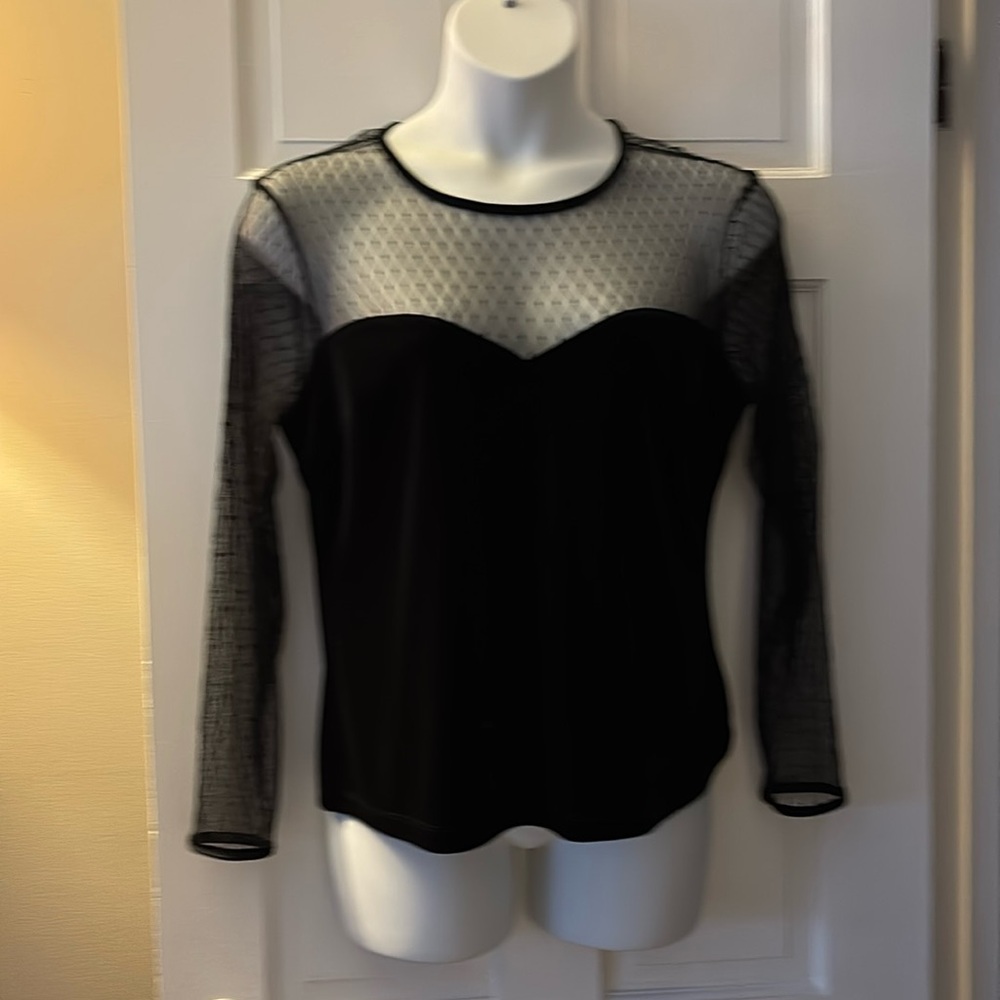Black velvet and lace top-XL from H&M; adorable!